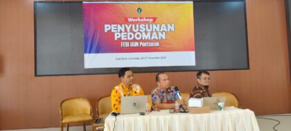 Workshop Internasional Review Pedoman FEBI, 26–27 November 2025, momen penyelesaian tiga dokumen strategis kelembagaan untuk penguatan mutu akademik dan tata kelola fakultas.