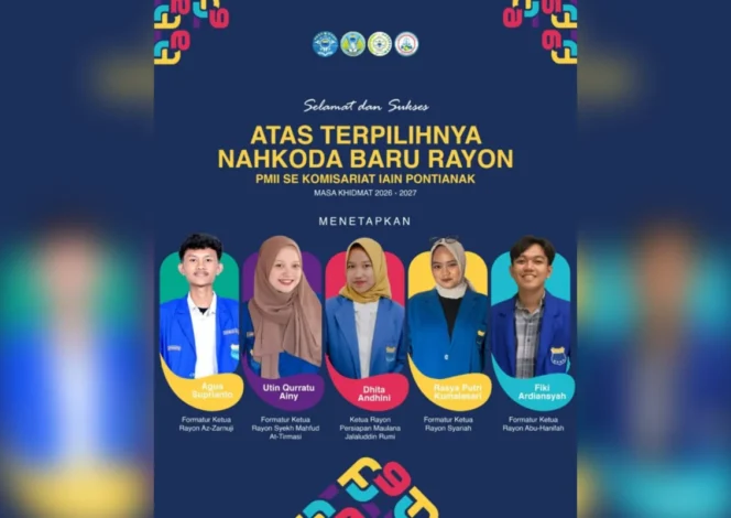 
 PMII Se-IAIN Pontianak Tetapkan Ketua Rayon Masa Khidmat 2026–2027