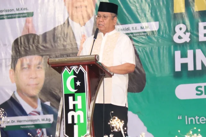 
 Sambutan Ketua Umum MW Kahmi Kalimantan Barat dr. H. Harisson, M.Kes. dalam peringatan Dies Natalis ke-79 yang dirangkaikan dengan buka puasa bersama di Rumah Melayu Pontianak. (5/3/2026)