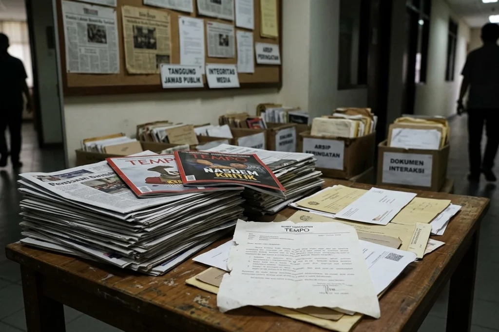 Ilustrasi media dan partai politik dalam dinamika kritik Tempo Nasdem di ruang publik