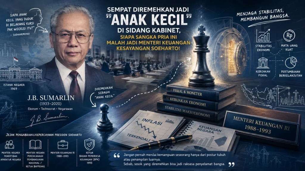 Potret J.B. Sumarlin dan simbol perjalanan karier ekonomi nasional