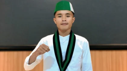 Potret Ketua HMI Komisariat STITDAR yang memberikan dukungan penuh untuk kesuksesan Pemirama STITDAR Kubu Raya.