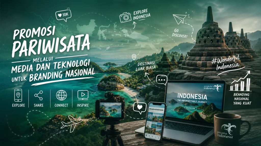 aplikasi digital untuk mengeksplorasi destinasi alam Indonesia guna mendukung promosi pariwisata nasional.