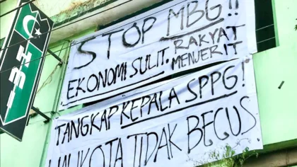Penolakan Program MBG disampaikan mahasiswa terkait evaluasi kebijakan pemerintah