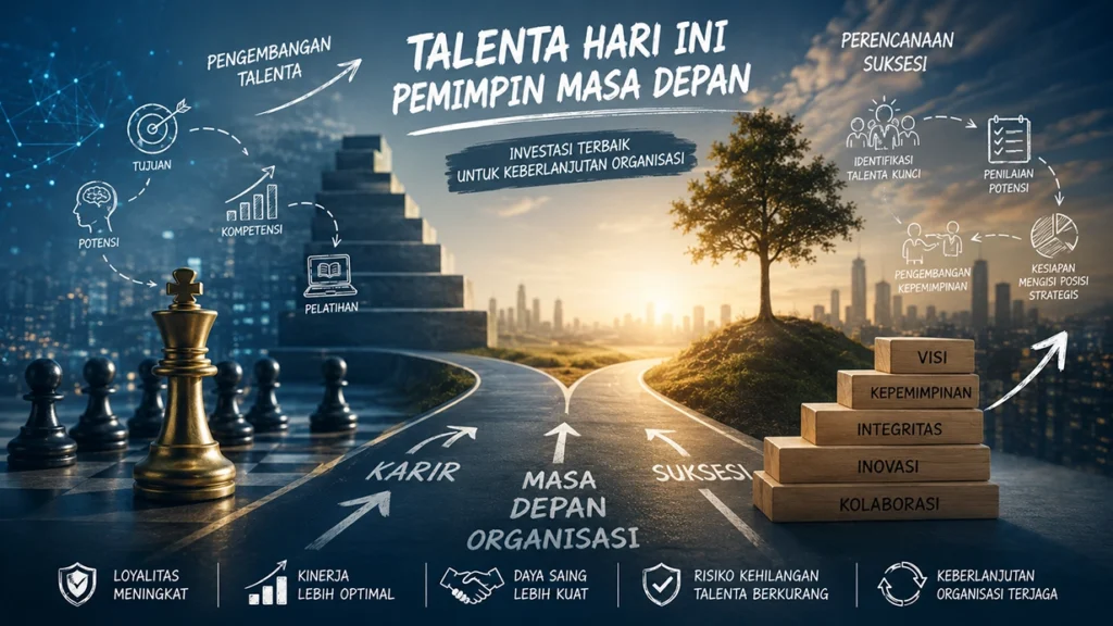 Perencanaan Karir Talenta terintegrasi dengan pengembangan kepemimpinan dalam organisasi