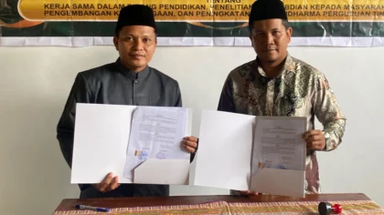 Kerja sama ekonomi syariah antara program studi STIT Darul Ulum Kubu Raya dan STAI Ma’arif Sintang.