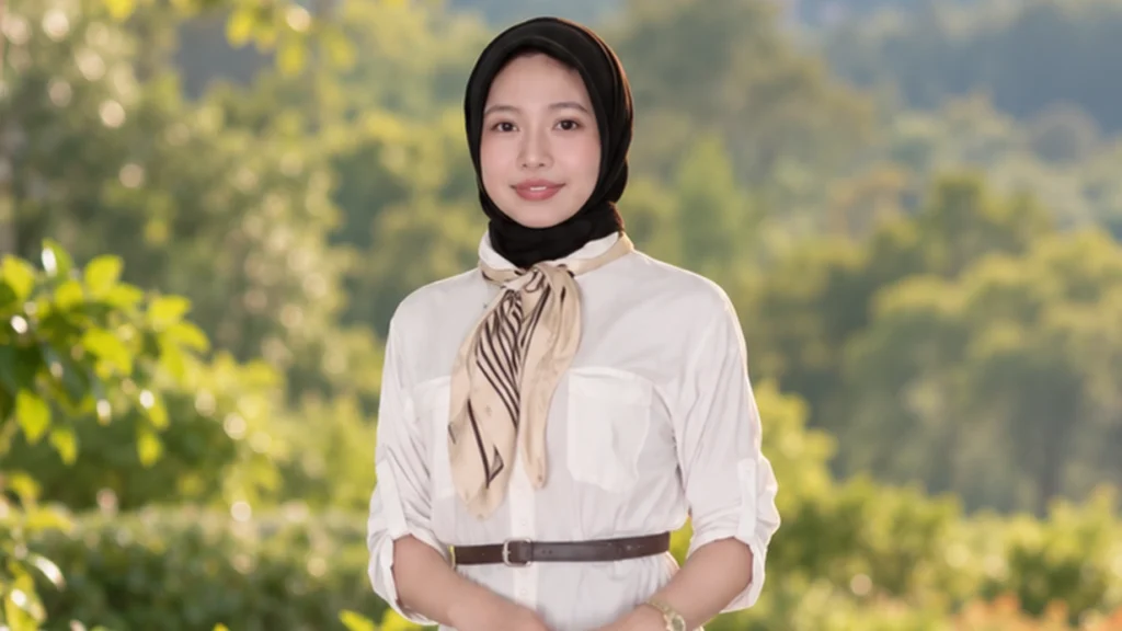 Ilustrasi perempuan menghadapi standar kecantikan dan tekanan penampilan di media sosial.