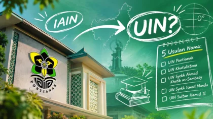 Forum pembahasan nama UIN Pontianak dengan lima usulan identitas universitas Islam negeri.